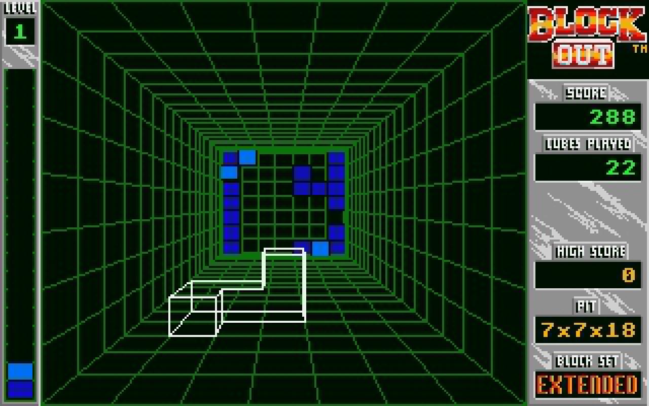 [22/02/2011] Blockout Atari ST Ingame 1990