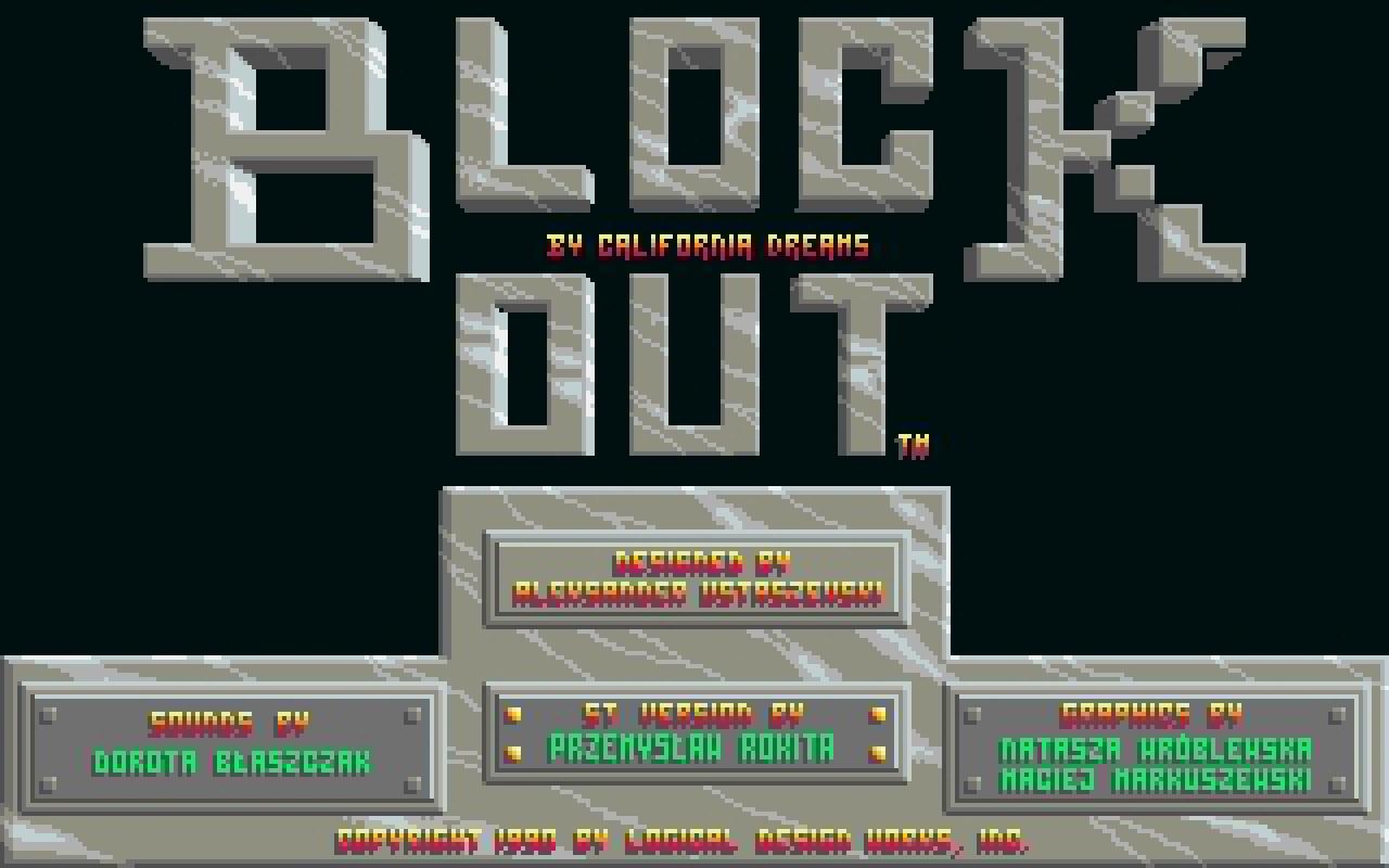[22/02/2011] Blockout Atari ST Menp 1990