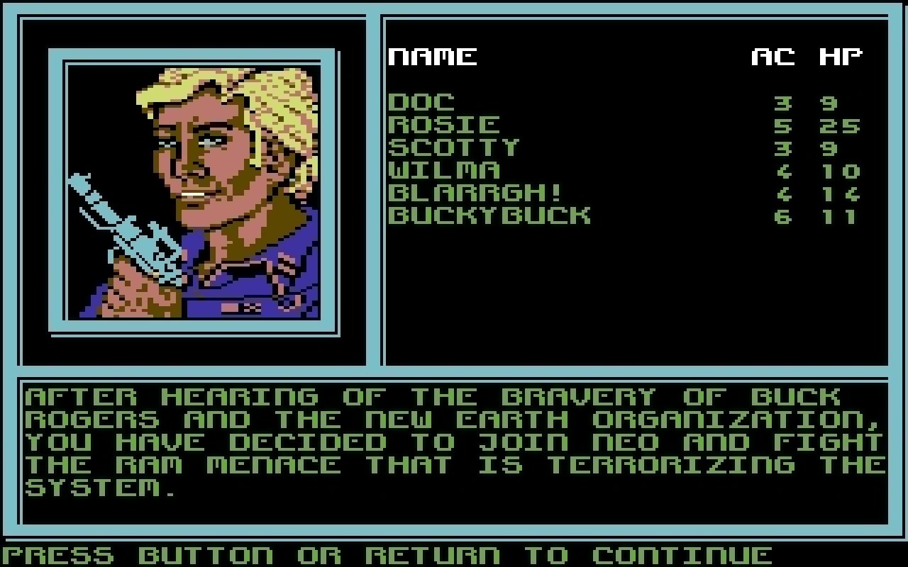 [10/02/2011] Buck Rogers Countdown to Doomsday 1990 Startbildschirm