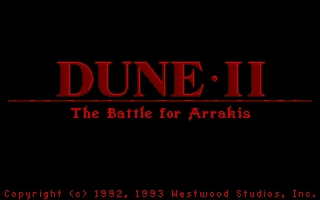 [16/02/2011] Dune II The Building of a Dynasty Amiga Startbildschirm 1995 
