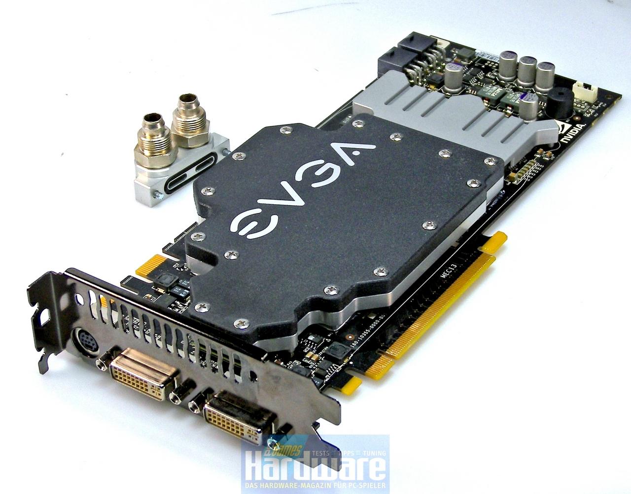 [02/02/2011] Jack Sparrow würde diese Karte lieben: Die Black Pearl von EVGA ist eine wassergekühlte Geforce 8800 Ultra, welche die Standardfrequenzen auf 657/1.667/1.123 MHz anhebt. Für gute 800 Euro nur etwas für erfolgreiche Piraten