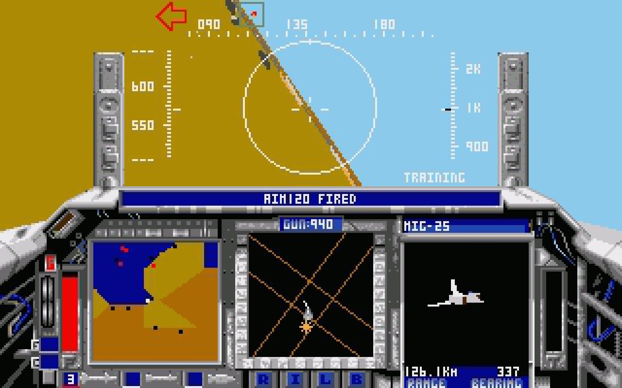 [22/02/2011] F 15 Strike Eagle II Atari ST Ingame 1991