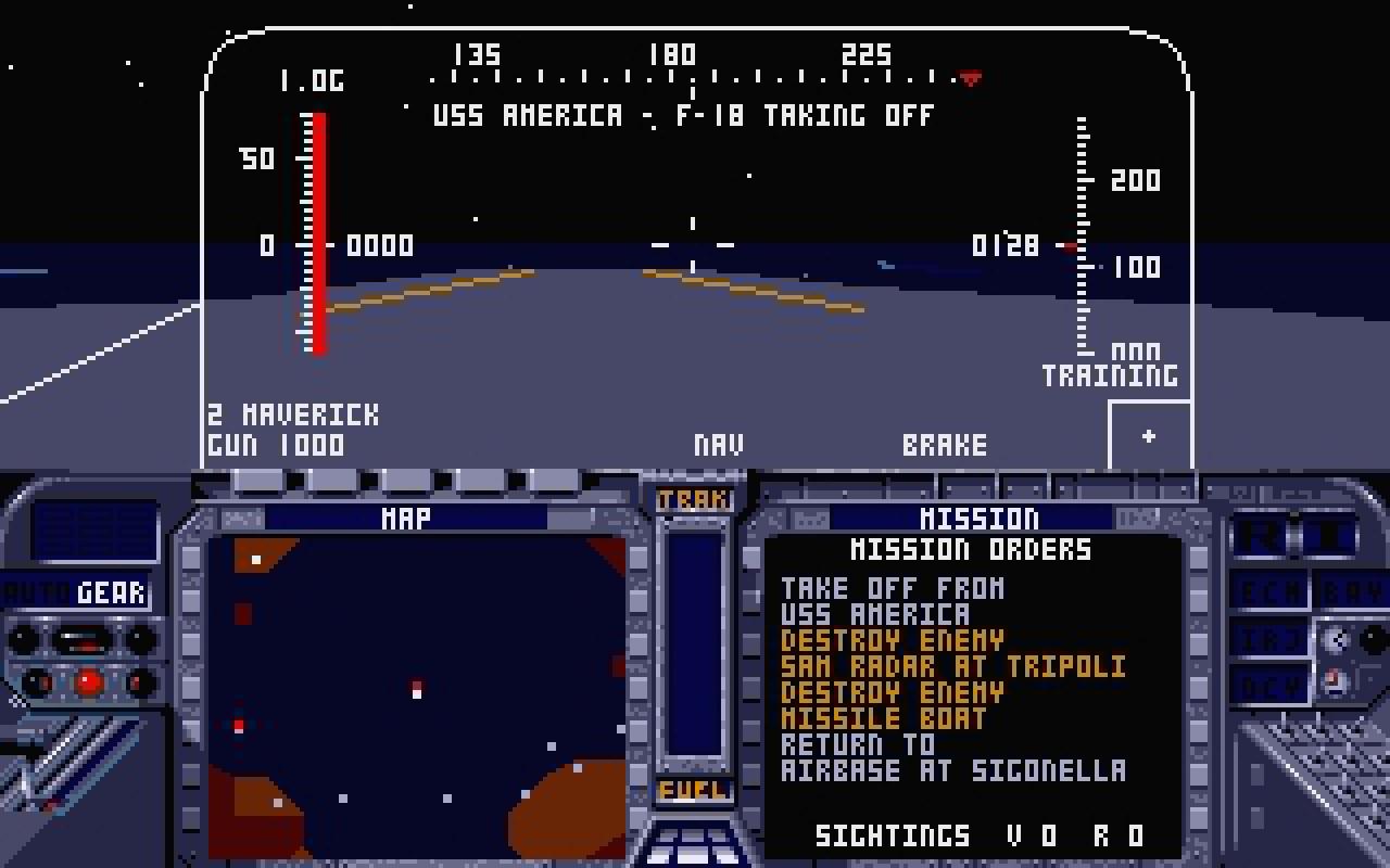 [22/02/2011] F 19 Stealth Fighter Atari ST Ingame 1990