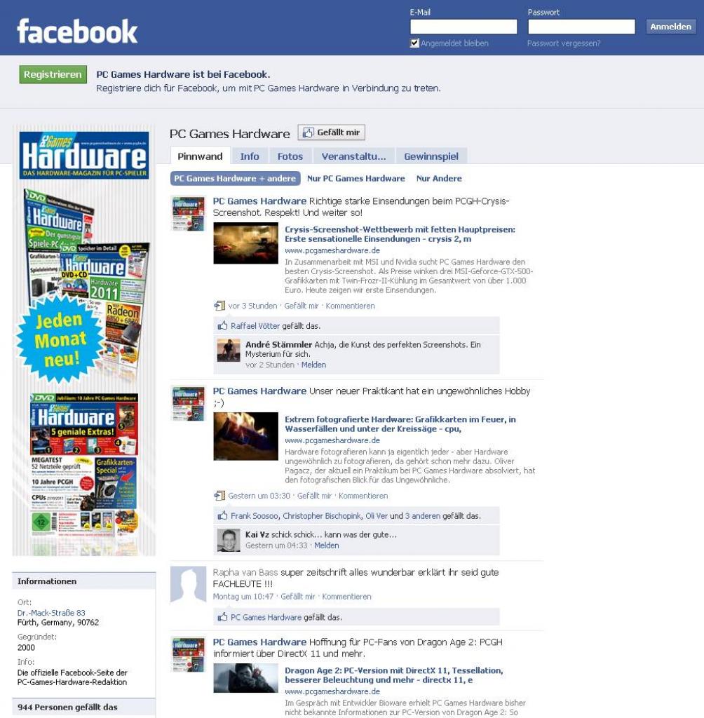 [09/02/2011] PC Games Hardware auf Facebook (www.facebook.com/pcgameshardware) (1)