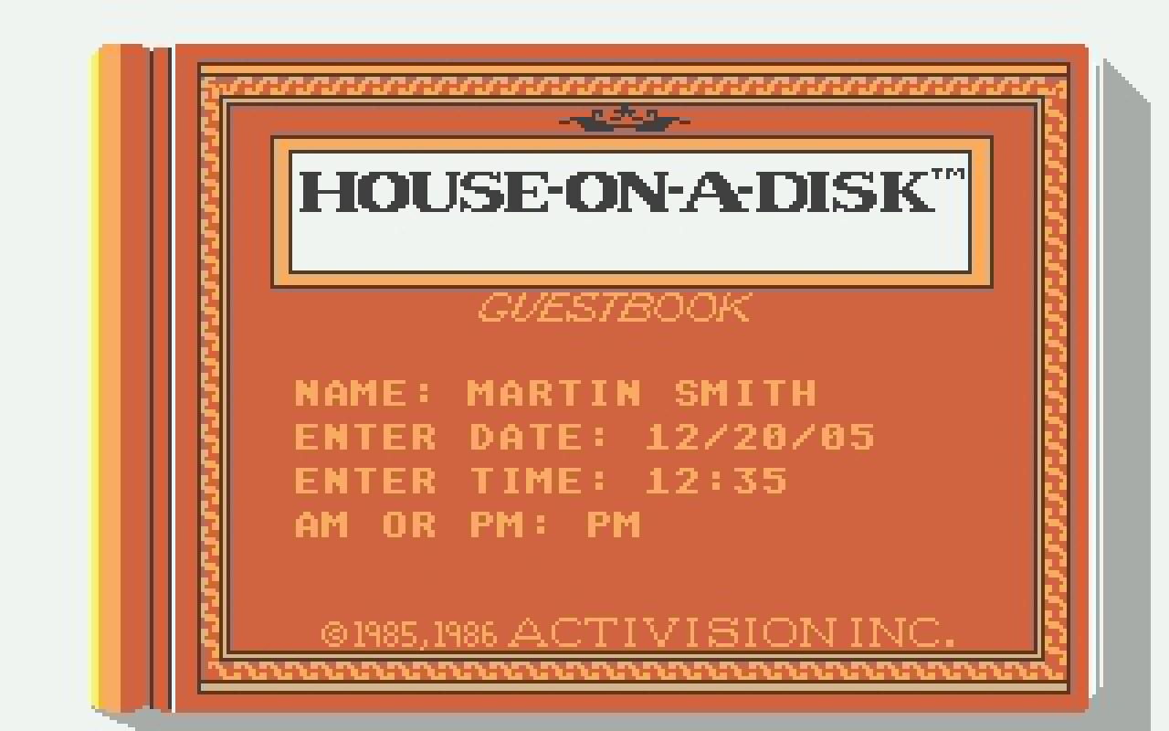 [22/02/2011] Little Computer People Atari ST Men 1986