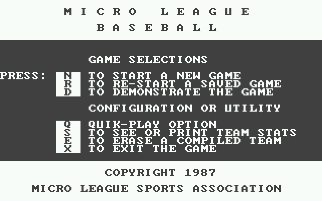 [22/02/2011] MicroLeague Baseball Atari ST Men 1987