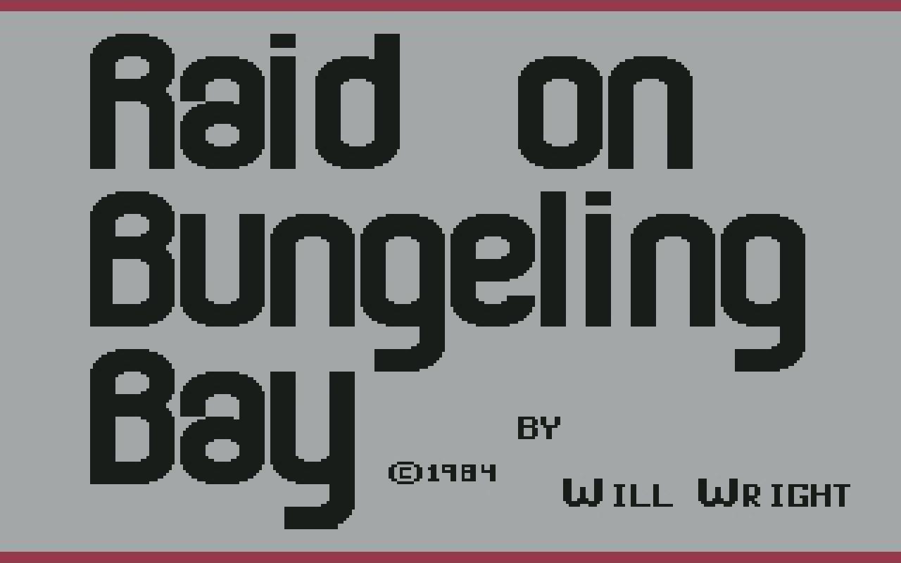[10/02/2011] Raid on Bungeling Bay 1984 Startbildschirm