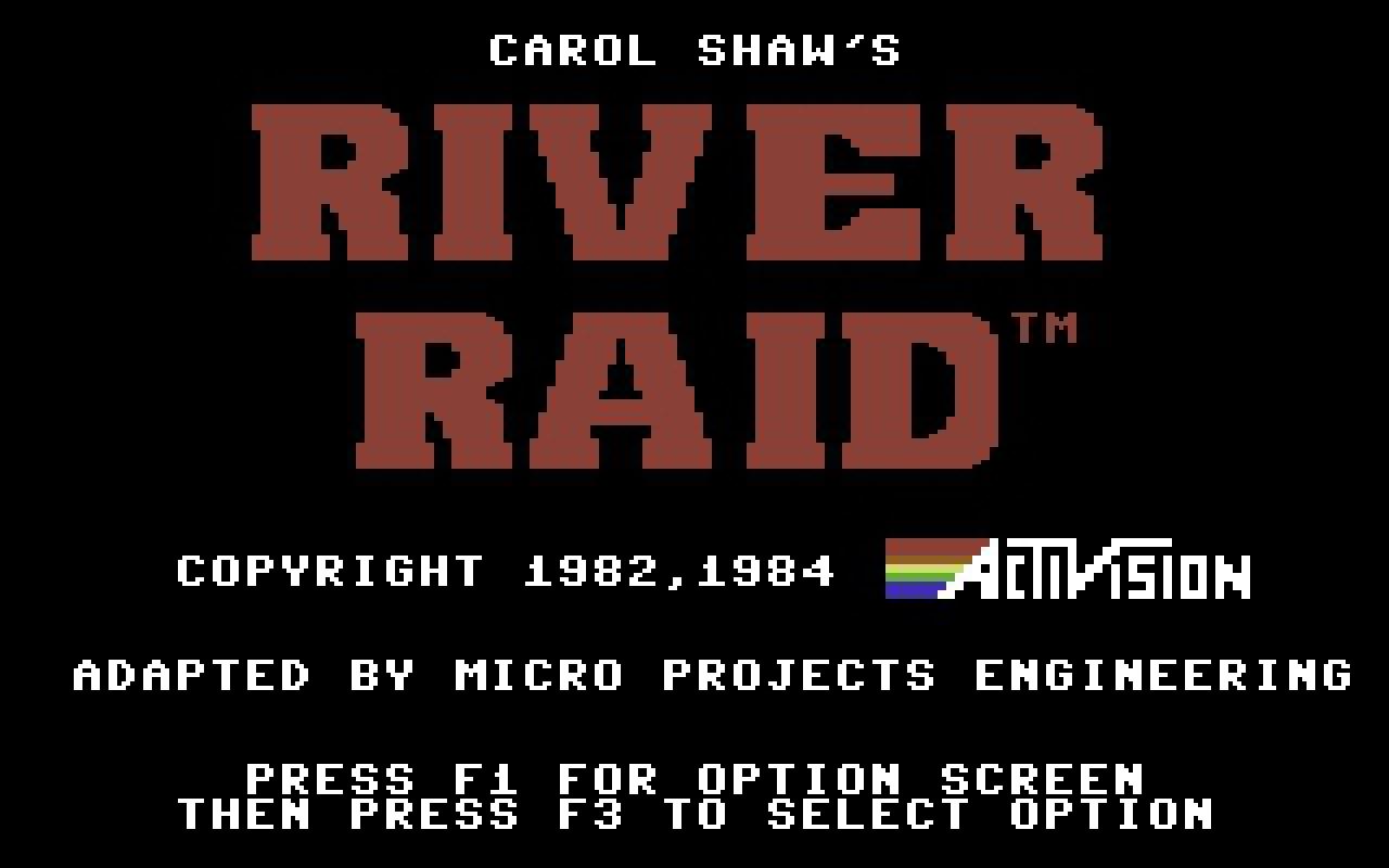 [10/02/2011] River Raid 1984 Startbildschirm