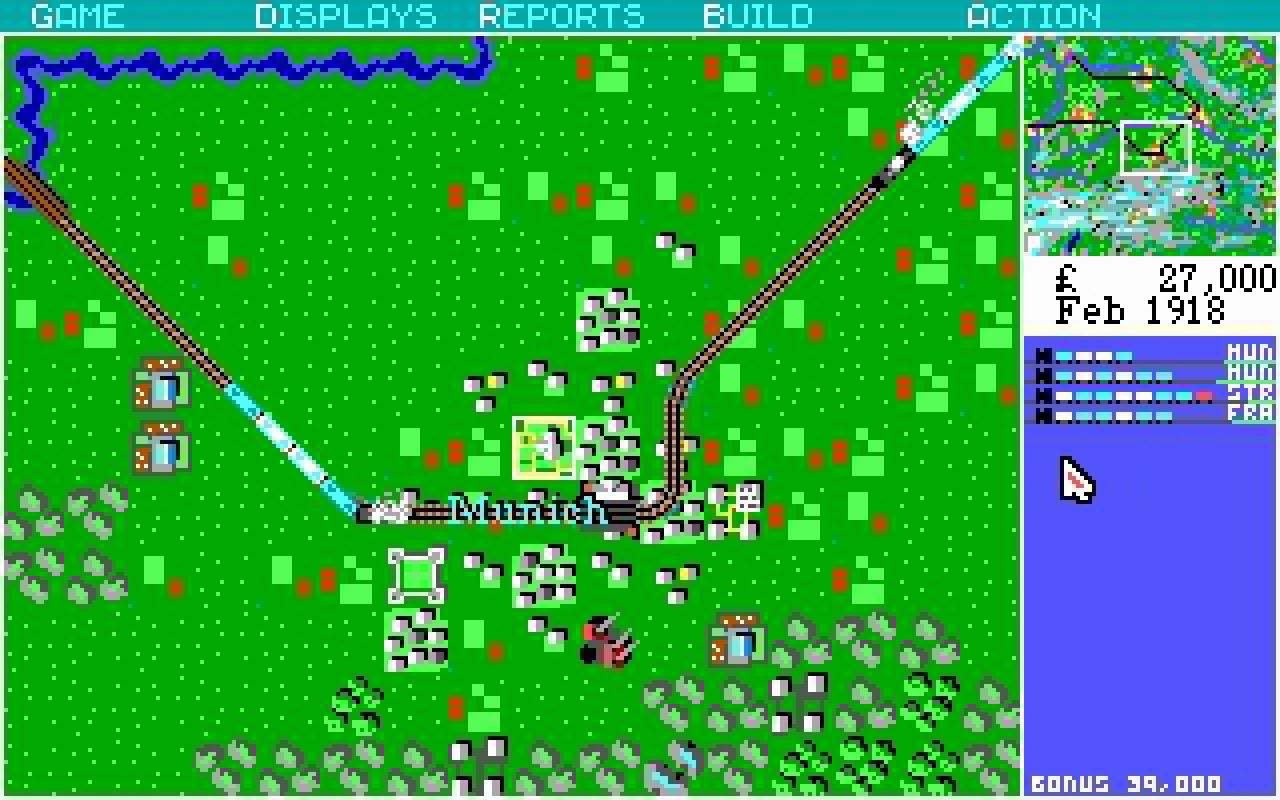 [22/02/2011] Sid Meier s Railroad Tycoon Atari ST Ingame 1991