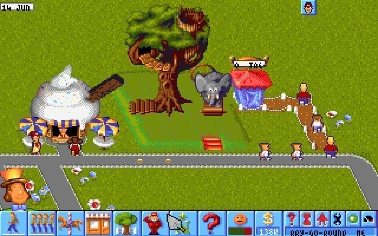 [16/02/2011] Theme Park Amiga Ingame 1994 