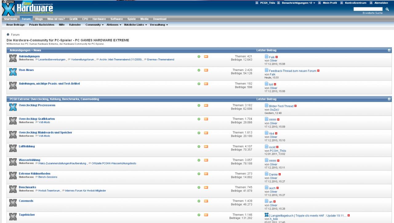 [15/02/2011] PCGH Intern: Vorschau auf die neue Forensoftware Vbulletin 4.0 (1)
