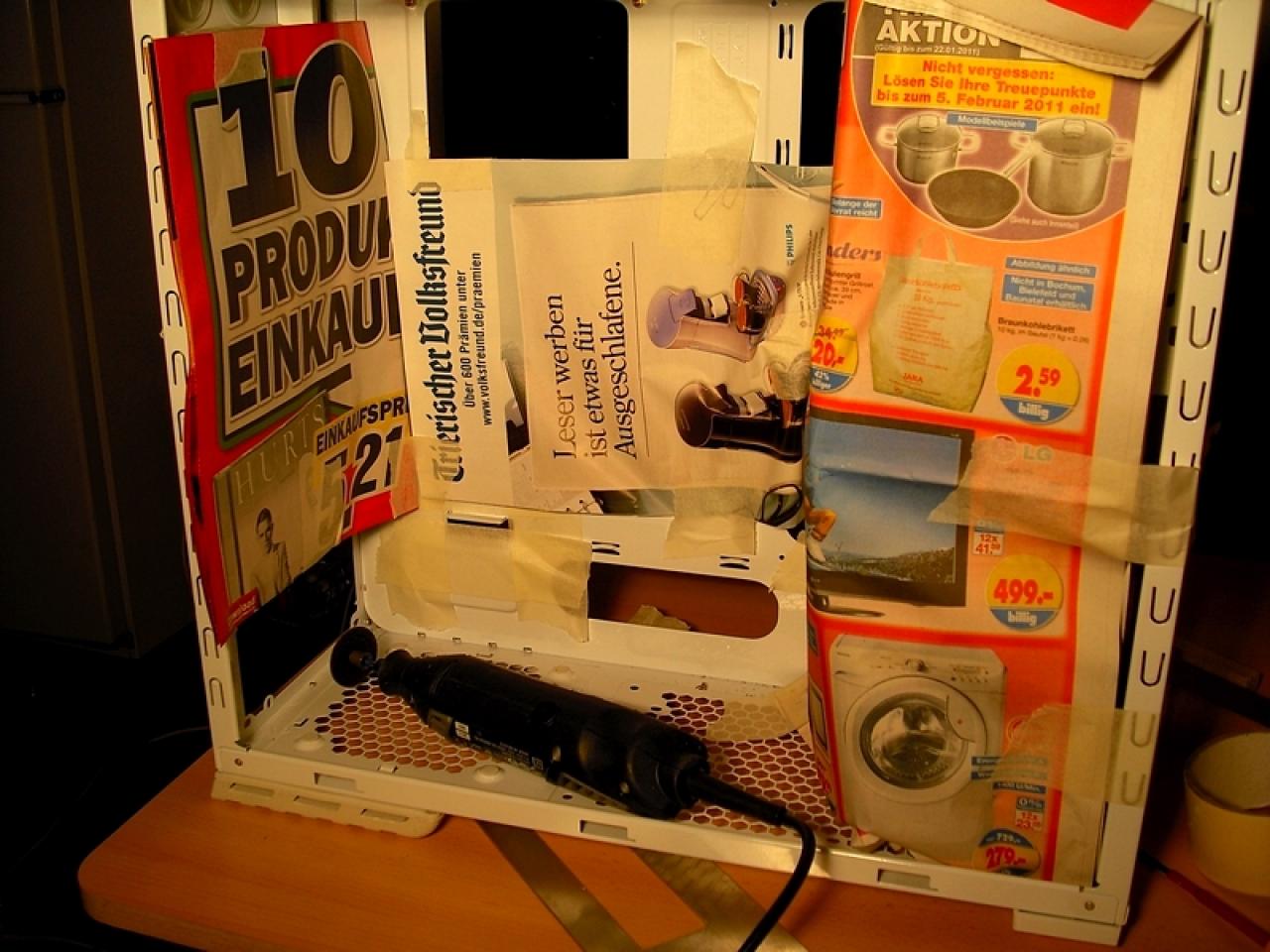 [04/02/2011] Überraschungs-Casemod für die Schwester: Weiß trifft Chrom trifft Rosa (10)