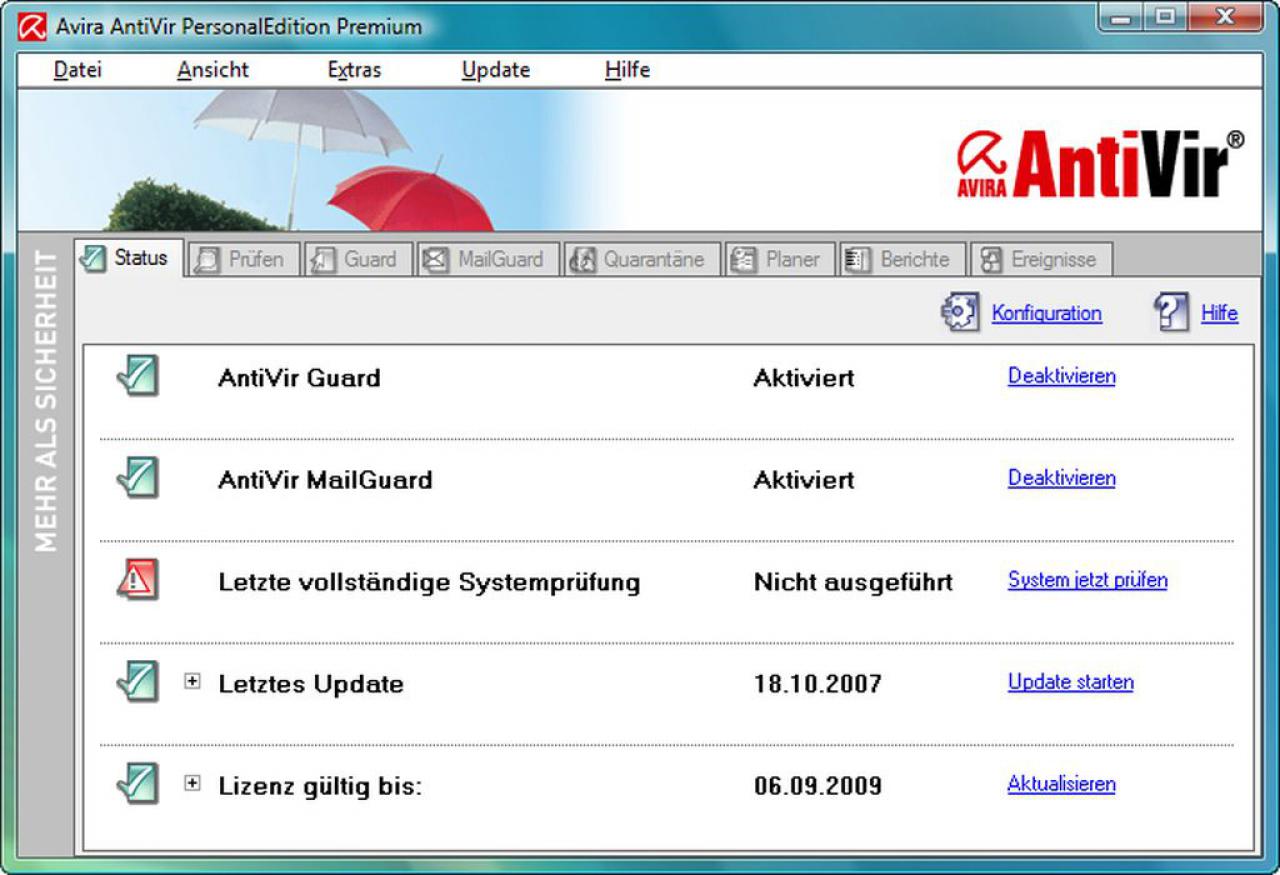 [03/03/2011] Leserwahl 2010 - Sicherheitssoftware Platz 01: Avira