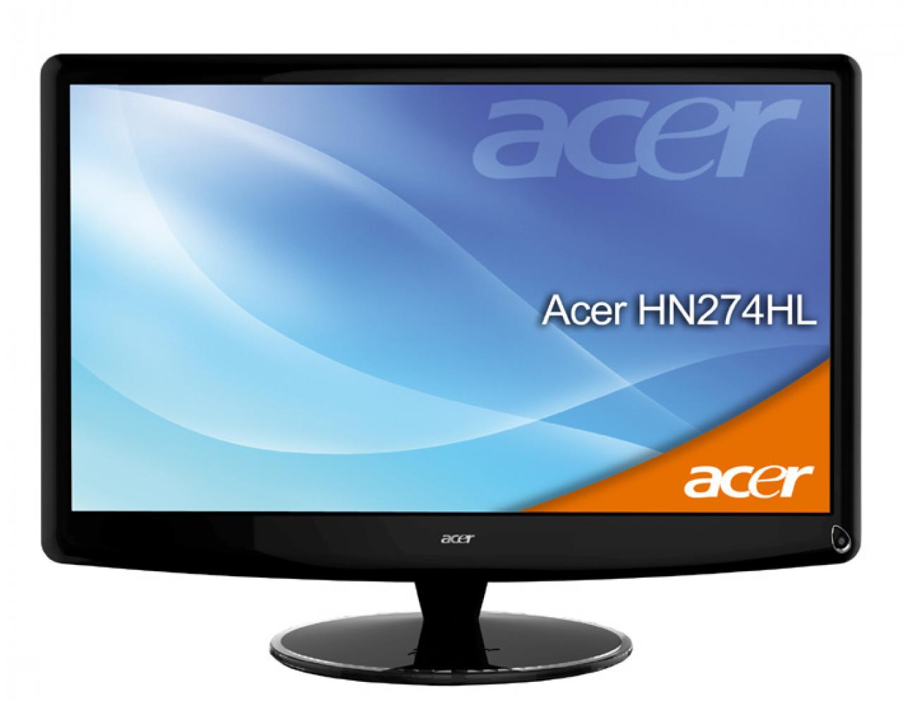 [10/03/2011] Acer HN274HL: 27-Zoll-3D-LED-Monitor mit 120 Hz und Nvidia 3D-Brille