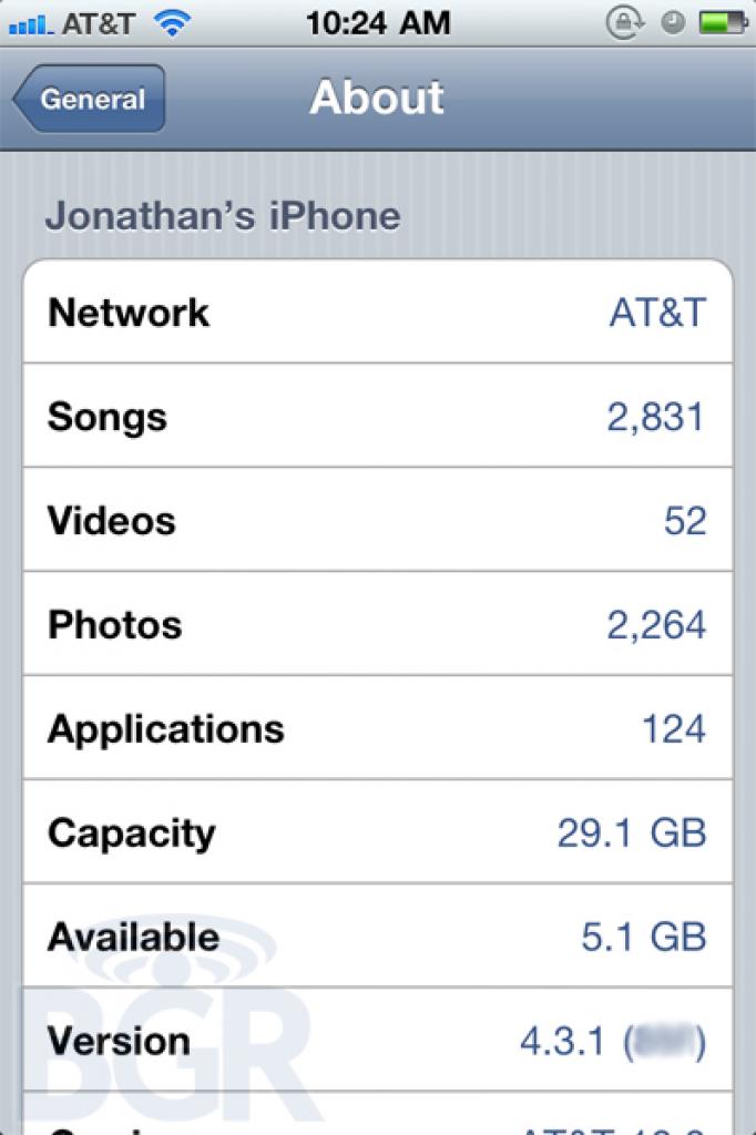 [24/03/2011] Apple iOS 4.3.1