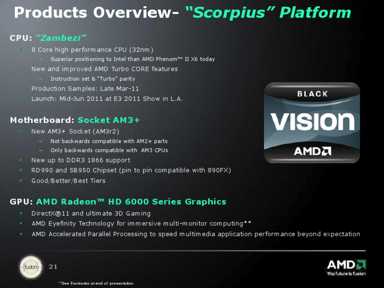 [07/03/2011] AMD launcht den Bulldozer auf der E3 im Juni 2011 plus neue angebliche Benchmarks (1)