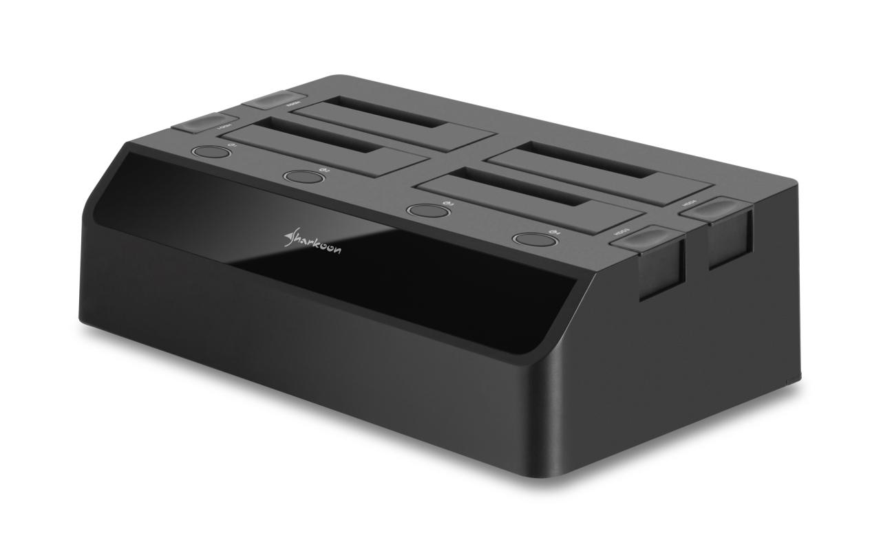[23/03/2011] Sharkoon SATA Quickport Quattro: USB-3.0-Dockingstation für vier SATA-HDDs (2)