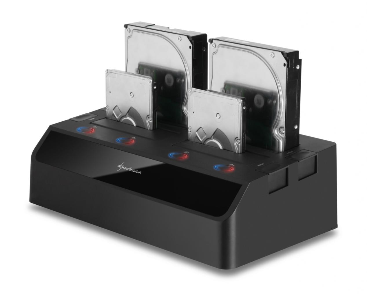 [23/03/2011] Sharkoon SATA Quickport Quattro: USB-3.0-Dockingstation für vier SATA-HDDs (3)