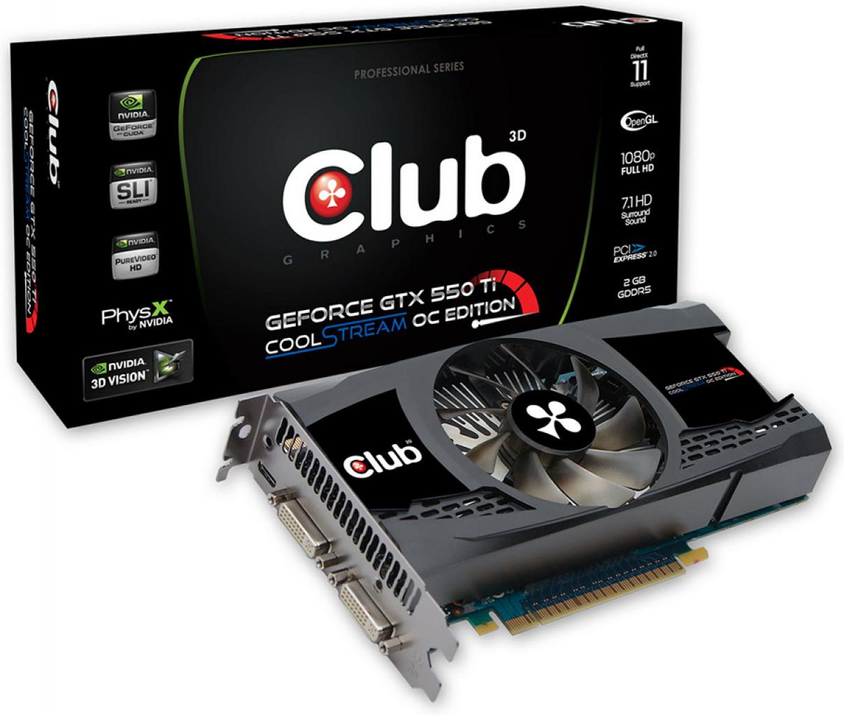 [12/04/2011] Geforce GTX 550 TI von Club 3D mit 2 GiByte VRAM