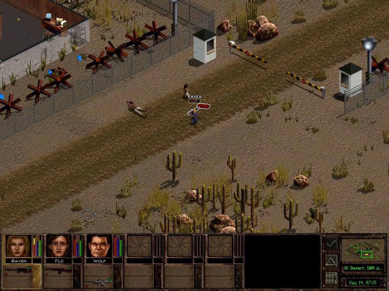 [11/04/2011] Mit drei Söldnern versuchen wir eine gegnerische Basis zu infiltrieren. Es ist erstaunlich, aber grafisch sieht Jagged Alliance 2 trotz eines hohen Alters gar nicht so übel aus.