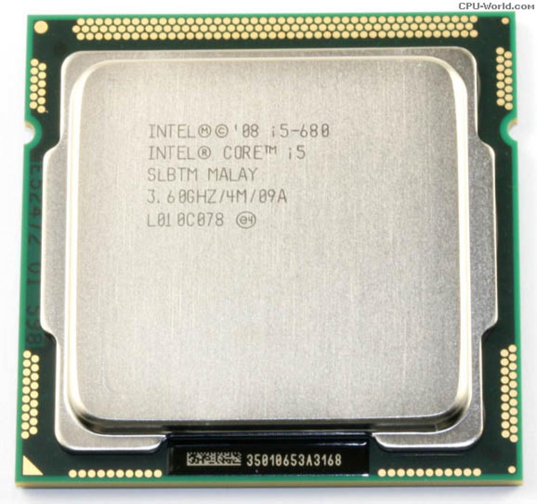 [15/04/2011] Der Core i5 680 auf Clarkdale Basis hat einen Standardtakt von 3,6 GHz, mit Turbo-Mode kann er sich aber bis auf 3,86 GHz übertakten. Damit ist er bis heute die einzige CPU, die mit Herstellersettings die 3,8 GHz Marke überbietet, die der Pentium 4 570 Ende 2004 aufgestellt hat. Die integrierte Grafikeinheit der Clarkdale kann ich Sachen Leistungsrekorde nicht mithalten und krankt in Spielen zusätzlich an den Treibern, stellt aber eine deutliche Verbesserung gegenüber den älteren GMA-IGPs dar.
