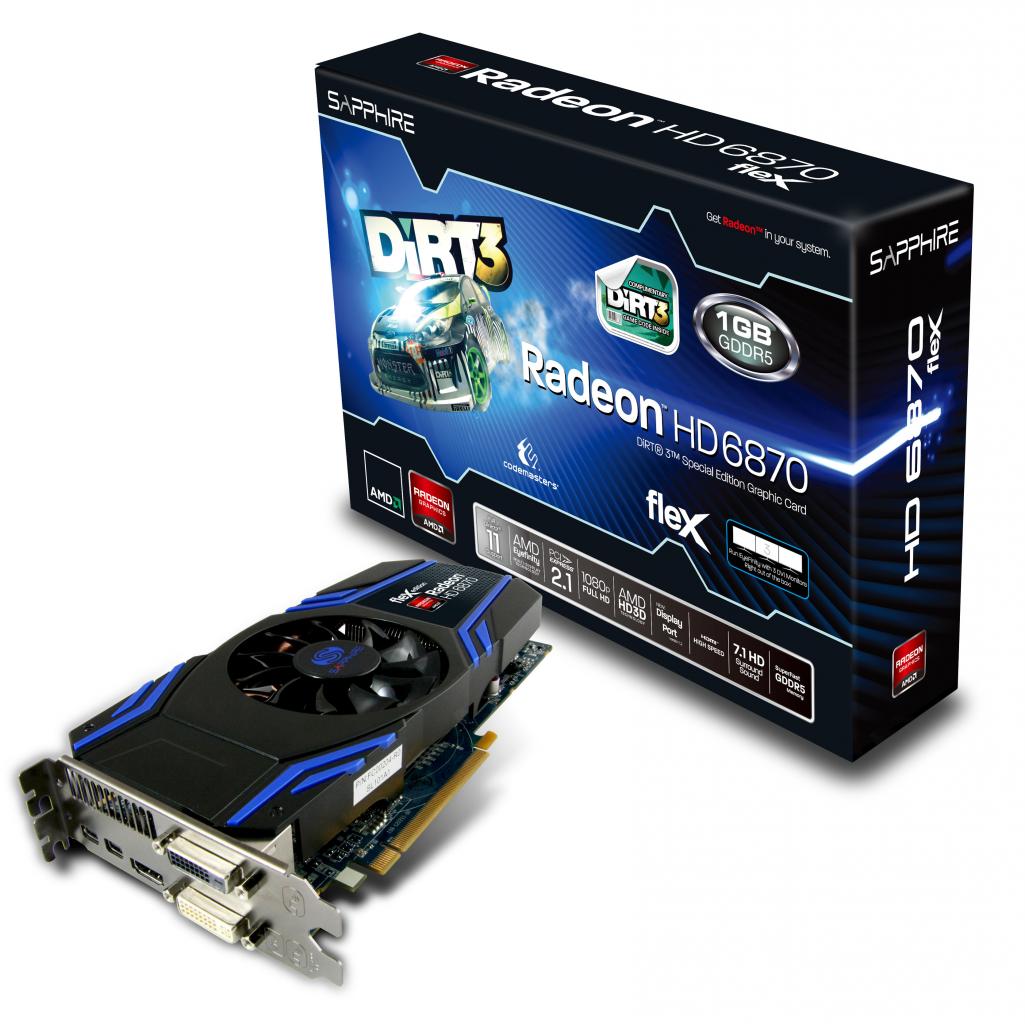 [25/05/2011] Dirt-3-Launch: Sapphire mit einer HD-6950- und einer HD-6870-Flex-Special Edition