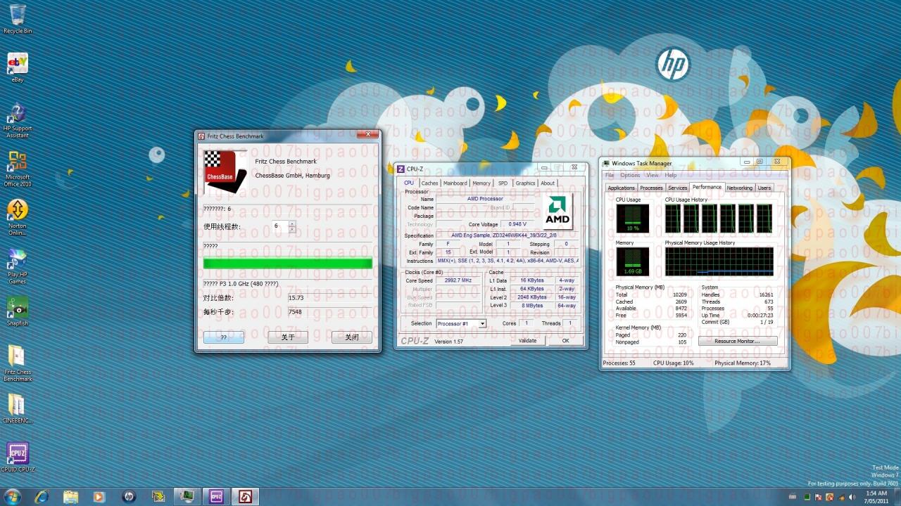 [09/05/2011] Update: Cinebench R11.5 x64 Werte