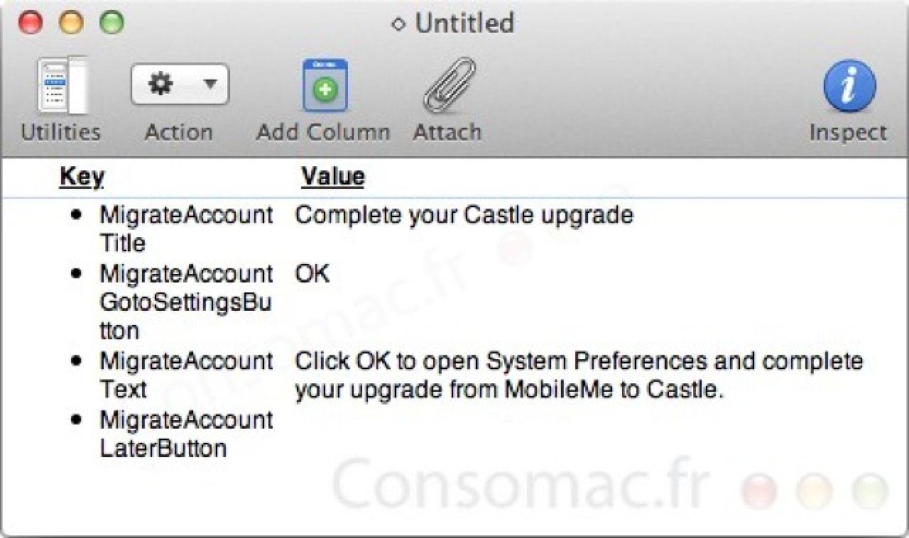 [02/05/2011] Wird Castle MobileMe ersetzen?