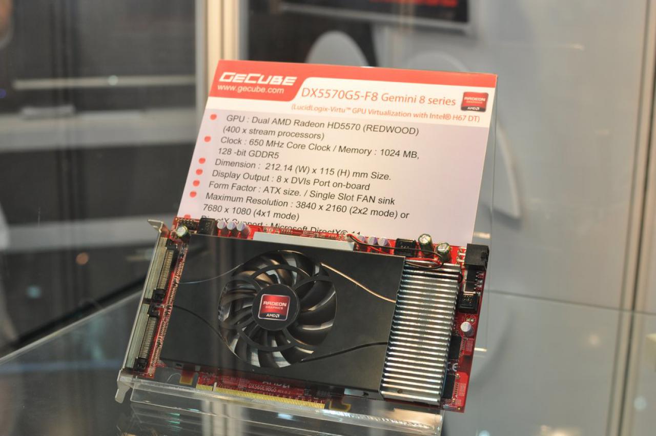 [31/05/2011] Gecube Gemini mit zwei HD 5570 aka Redwood