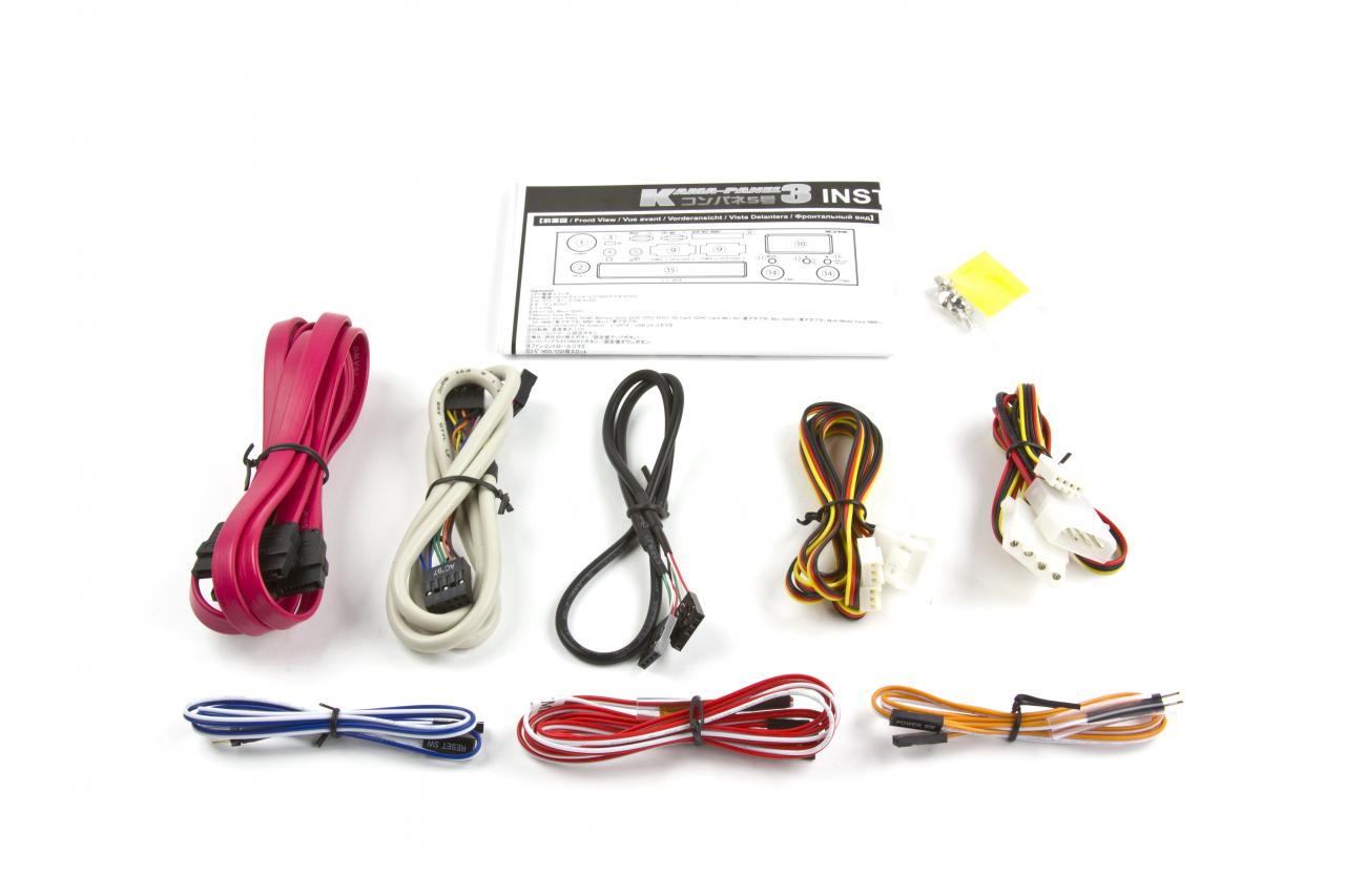 [30/05/2011] Viele Funktionen erfordern viele Kabel - die allesamt mitgeliefert werden.