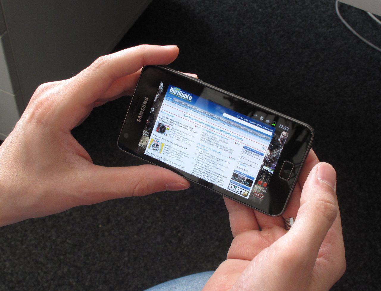[20/05/2011] Nicht übel - das Galaxy S2 kann auch unsere Webseite darstellen. ;-)