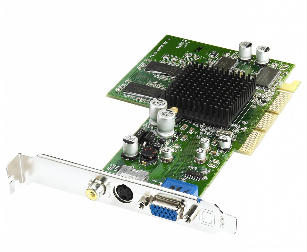 [24/05/2011] Ati Radeon 9200 (2002): Die Karte auf Basis des RV250 mag unwichtig erscheinen, sorgte aber für den (1.4-)Shader-Durchbruch im Massenmarkt - die Konkurrenz konnte hier nur die MX 400 aufbieten und die hatte nur Techlevel DX7 (keine Shader)