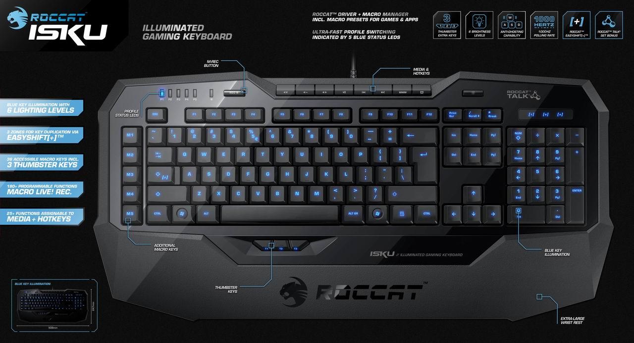 [04/05/2011] Roccat Isku: Illuminated Gaming Keyboard auf der Computex (1)