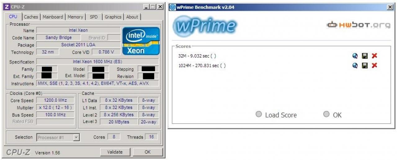 [06/05/2011] Sandy Bridge E: Benchmarks einer Octacore-CPU mit 1,6 GHz aufgetaucht 
