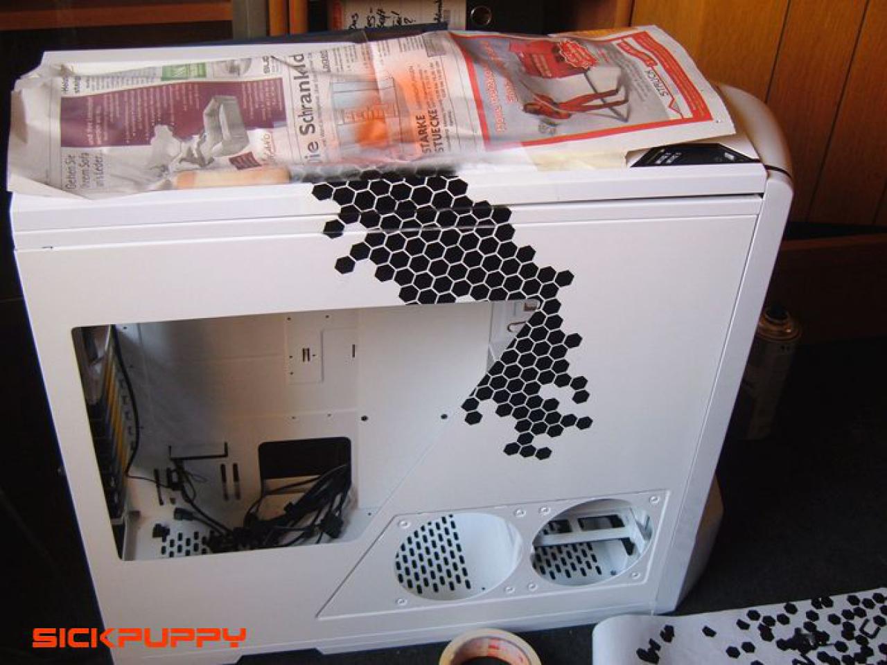 [26/05/2011] Contest-Casemod: NXZT Phantom in weiß-oranger Bienenwaben-Optik (36)
