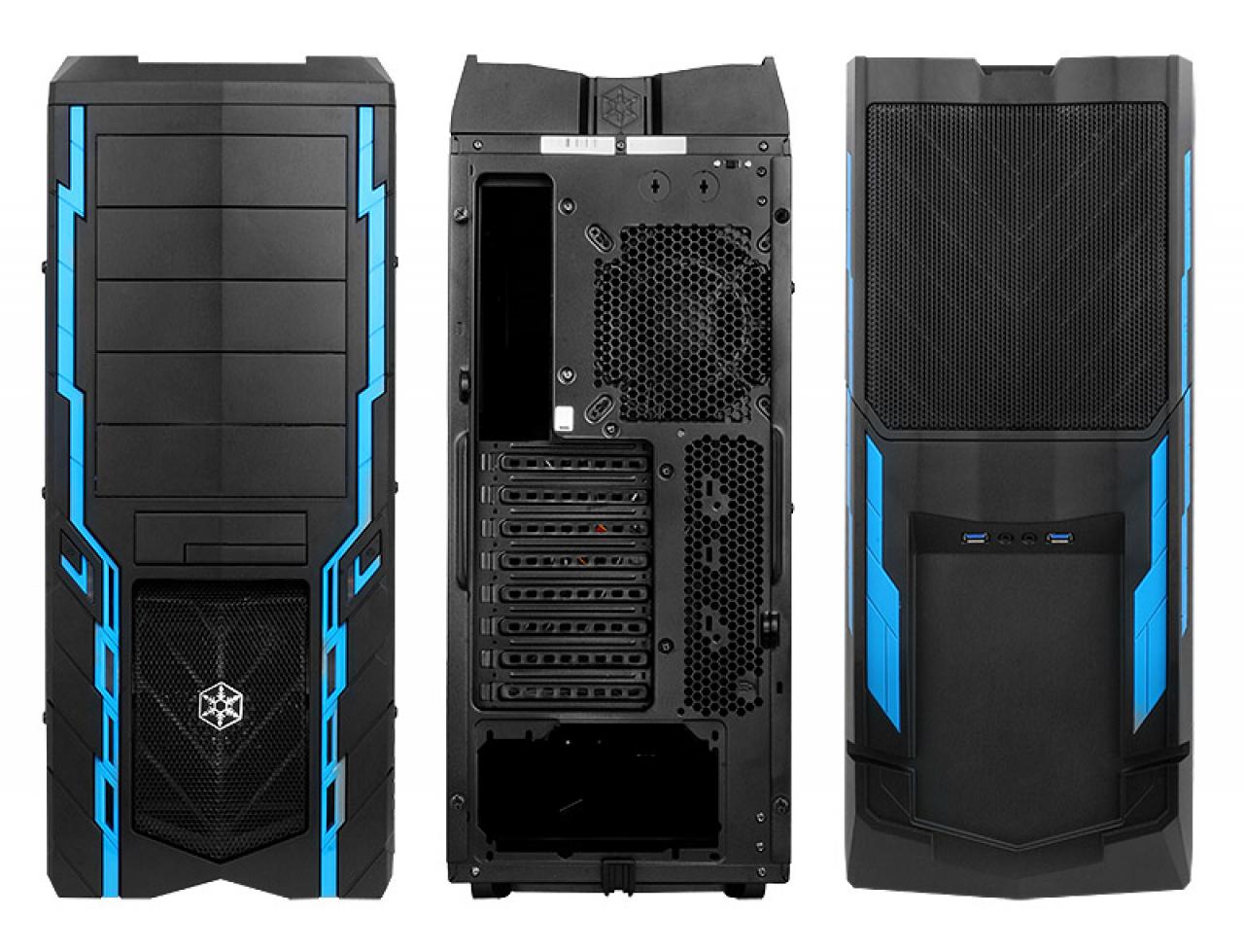 [03/05/2011] Silverstone Precision PS06 - Midi-Tower im blau-schwarzen Androiden-Design (1)