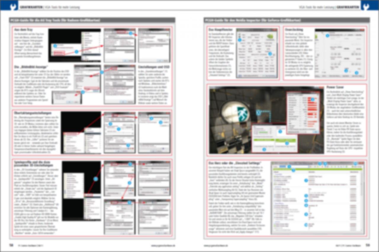 [09/05/2011] VGA-Tools: Vorschau auf die PCGH 06/2011 (Seiten 4+5)