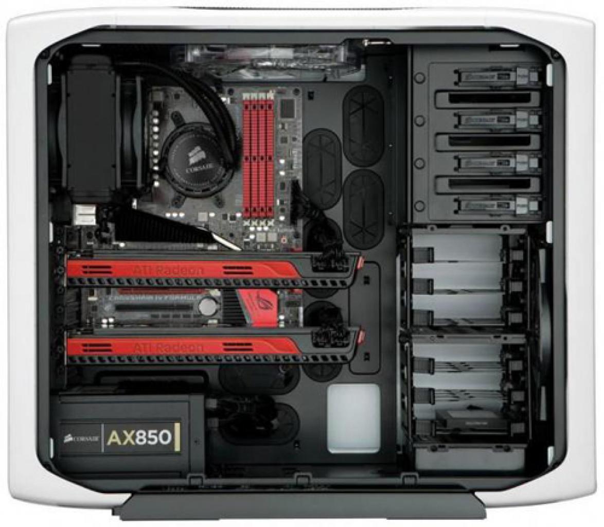 [23/05/2011] Corsair Special Edition White Graphite Series 600T Case - Innenraum