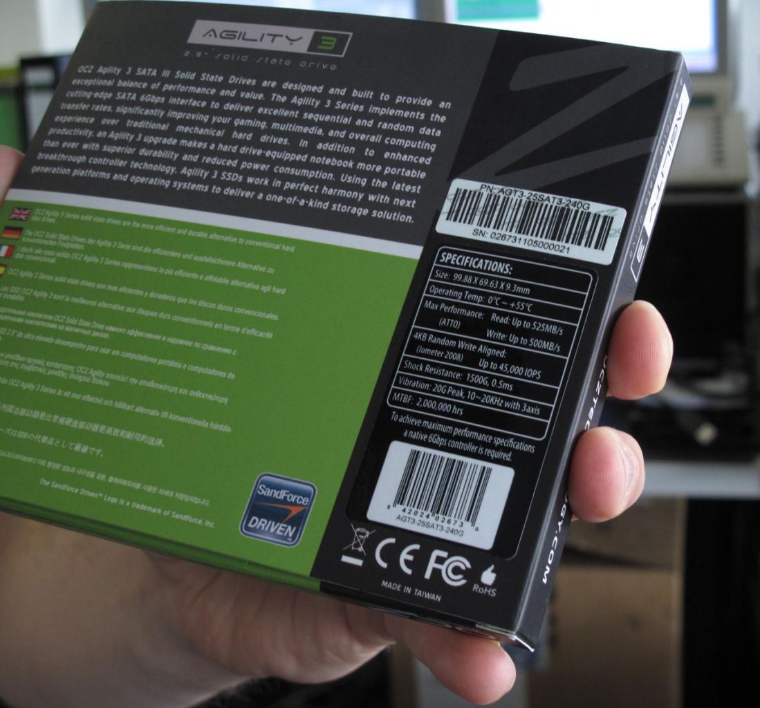 [10/06/2011] ... von OCZ. Die Agility 3 soll 525 MB/s lesend erreichen.