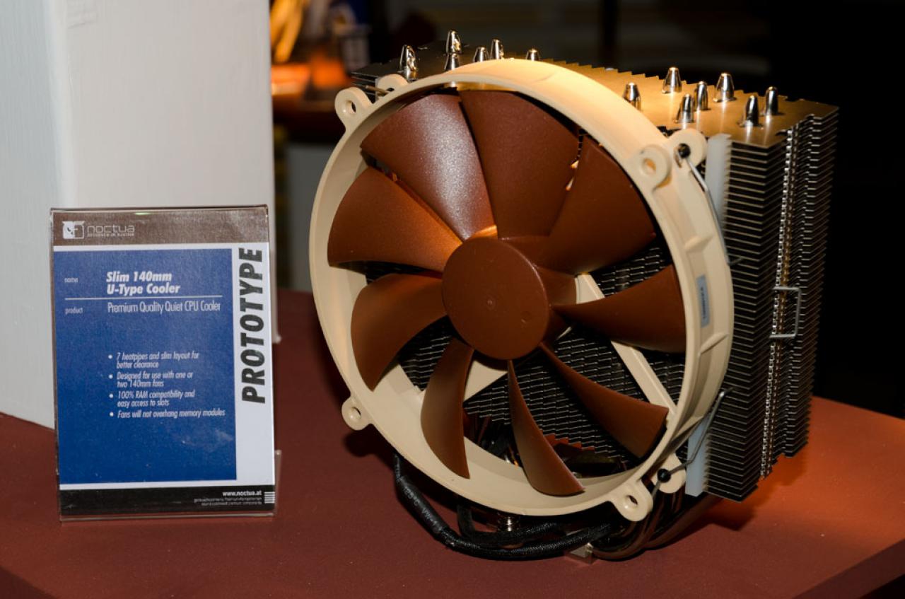 [14/06/2011] Prototyp: Noctua Slim-CPU-Kühler mit 1 oder 2 140mm-Fans