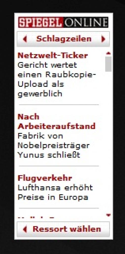 [22/07/2011] 34. SPIEGEL ONLINE Gadget: Mit dem 