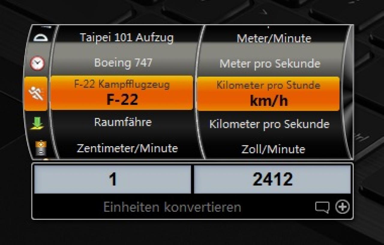 [22/07/2011] 5. Einheiten konvertieren: 