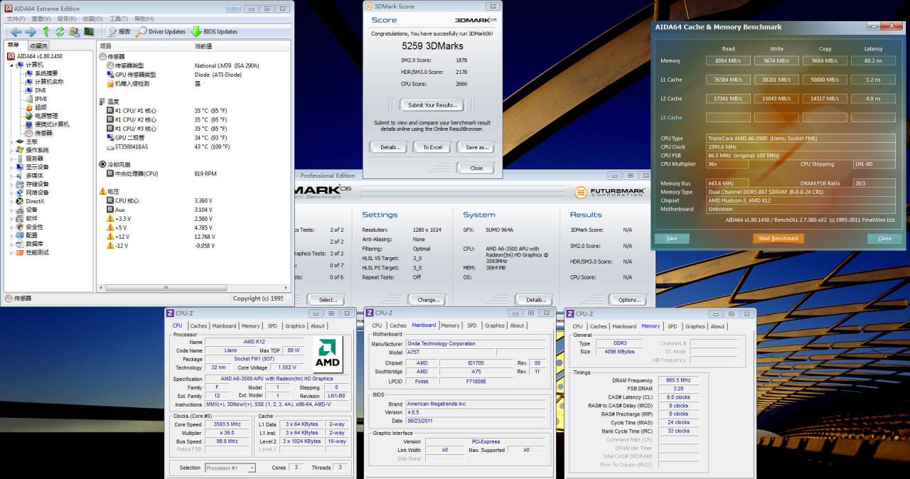 [13/07/2011] AMD Llano: Benchmarks eines Triple-Core A6-3500 veröffentlicht (2)