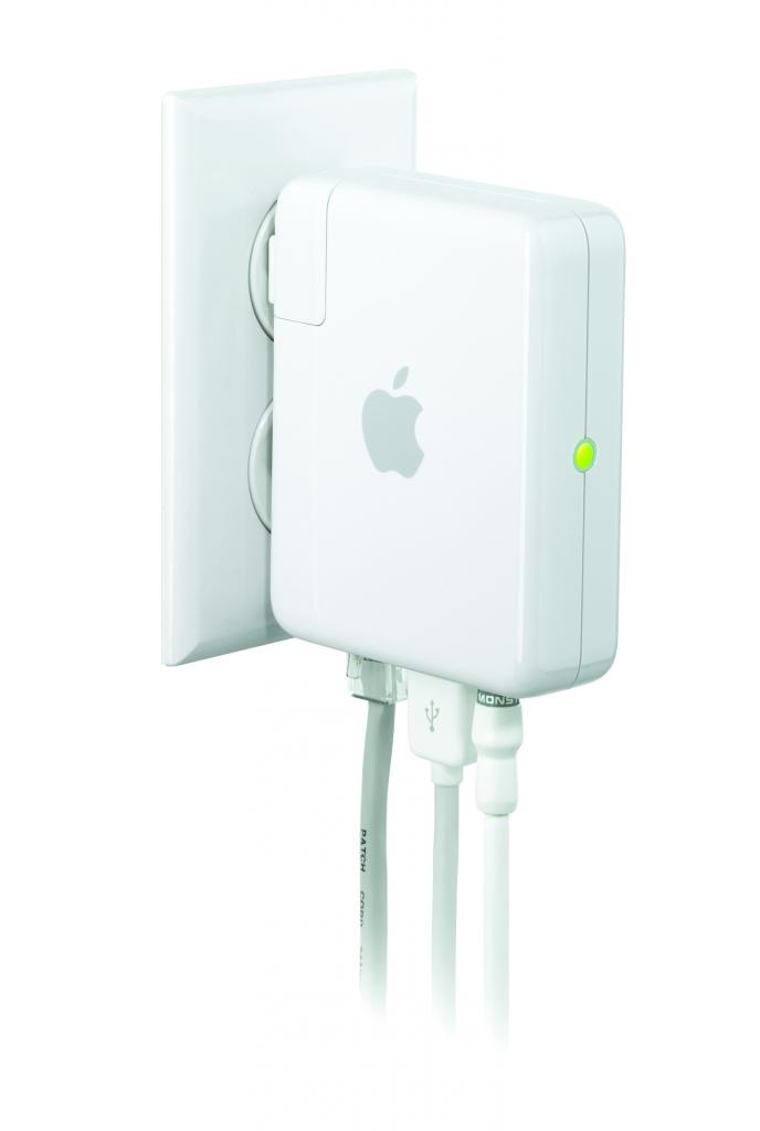 [13/07/2011] AirPort Express - zusammen mit der AirPlay-Funktion die günstigste Variante, kabellos vom iPad touch an die Anlage zu streamen.