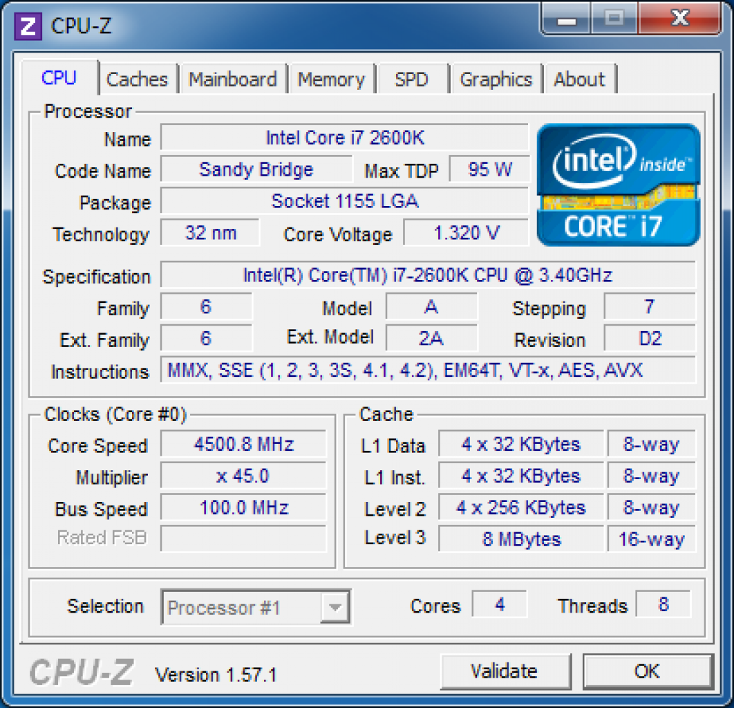 [25/07/2011] CPU-Z: CPU-Z kennt alle Prozessordetails: Vom Produktnamen, über das Stepping und die Kernspannung, bis hin zu den unterstützten Befehlssätzen. Auch über das Mainboard und den Arbeitsspeicher weiß CPU-Z Bescheid und ist im Testalltag damit unersetzlich. Download: CPU-Z