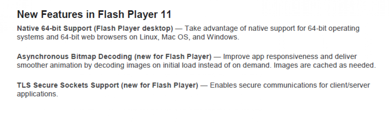 [15/07/2011] Flash Player 11 Beta mit 64-Bit-Unterstützung