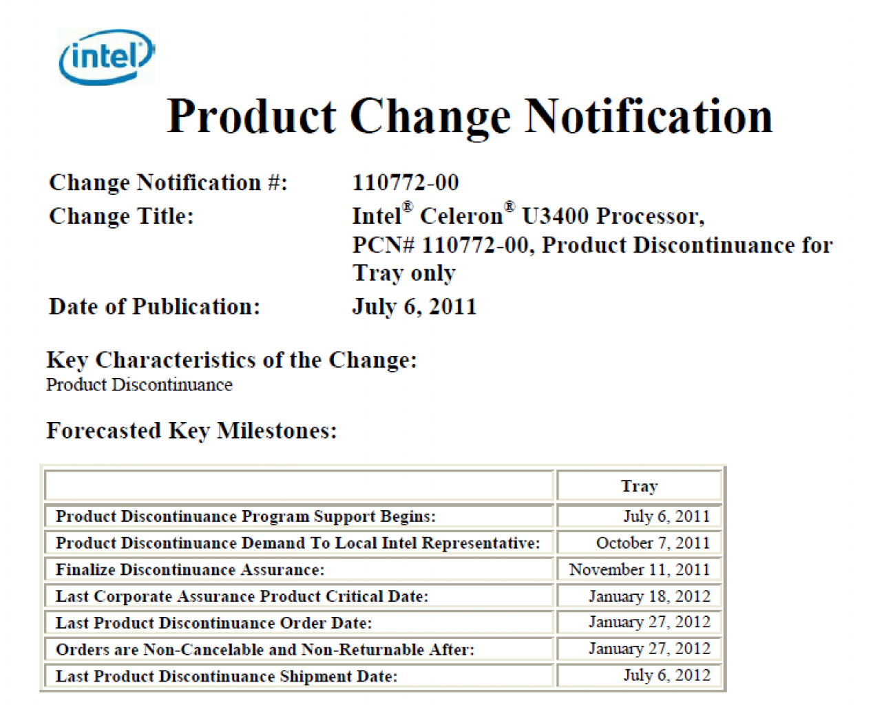 [07/07/2011] PCN Celeron U3400