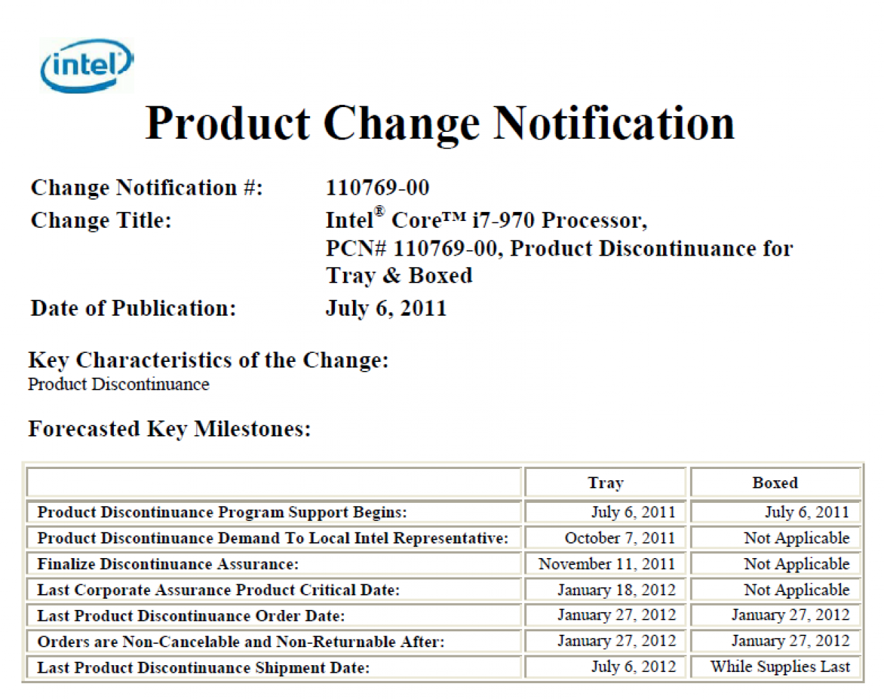 [07/07/2011] PCN Core i7-980
