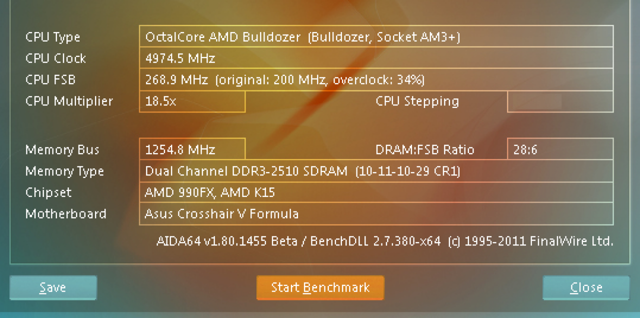 [08/07/2011] Bulldozer mit 1.254,8 MHz RAM-Takt DDR3-(2510)