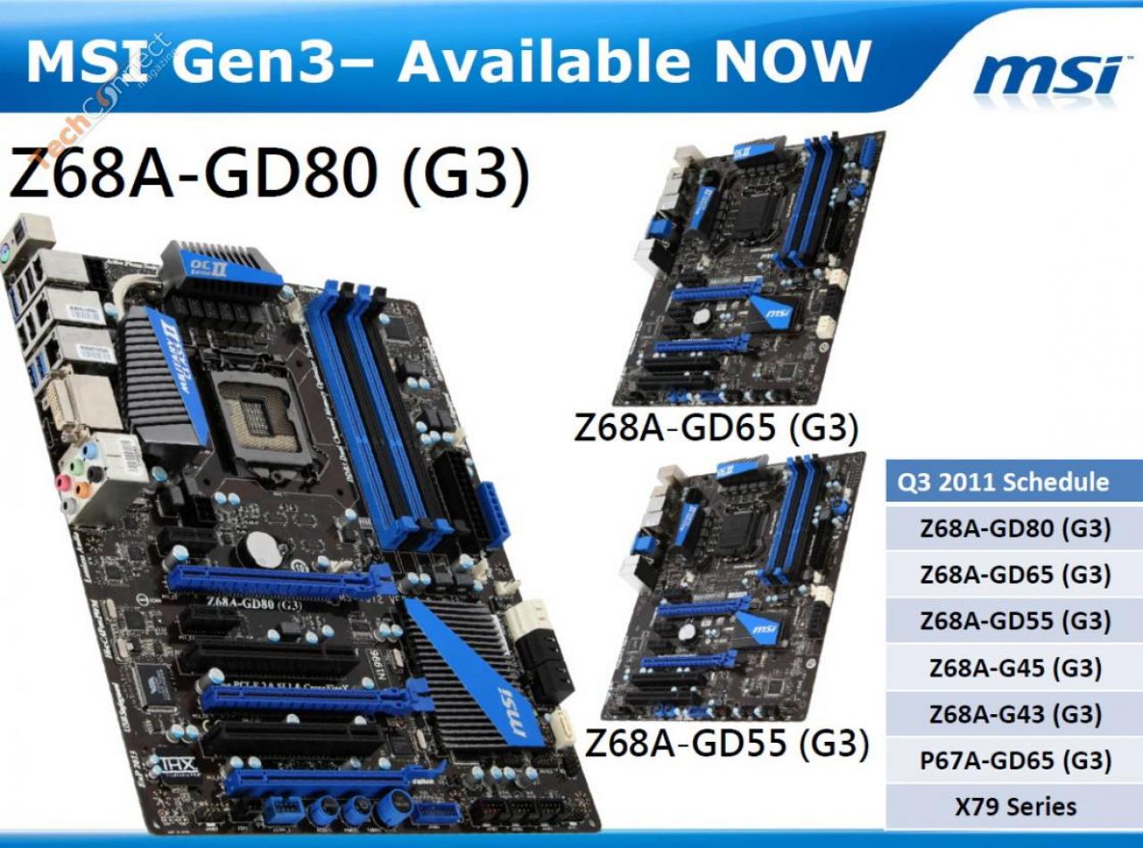 [20/07/2011] MSI: Sechs PCI-Express-3.0-Mainboards in diesem Quartal (1)
